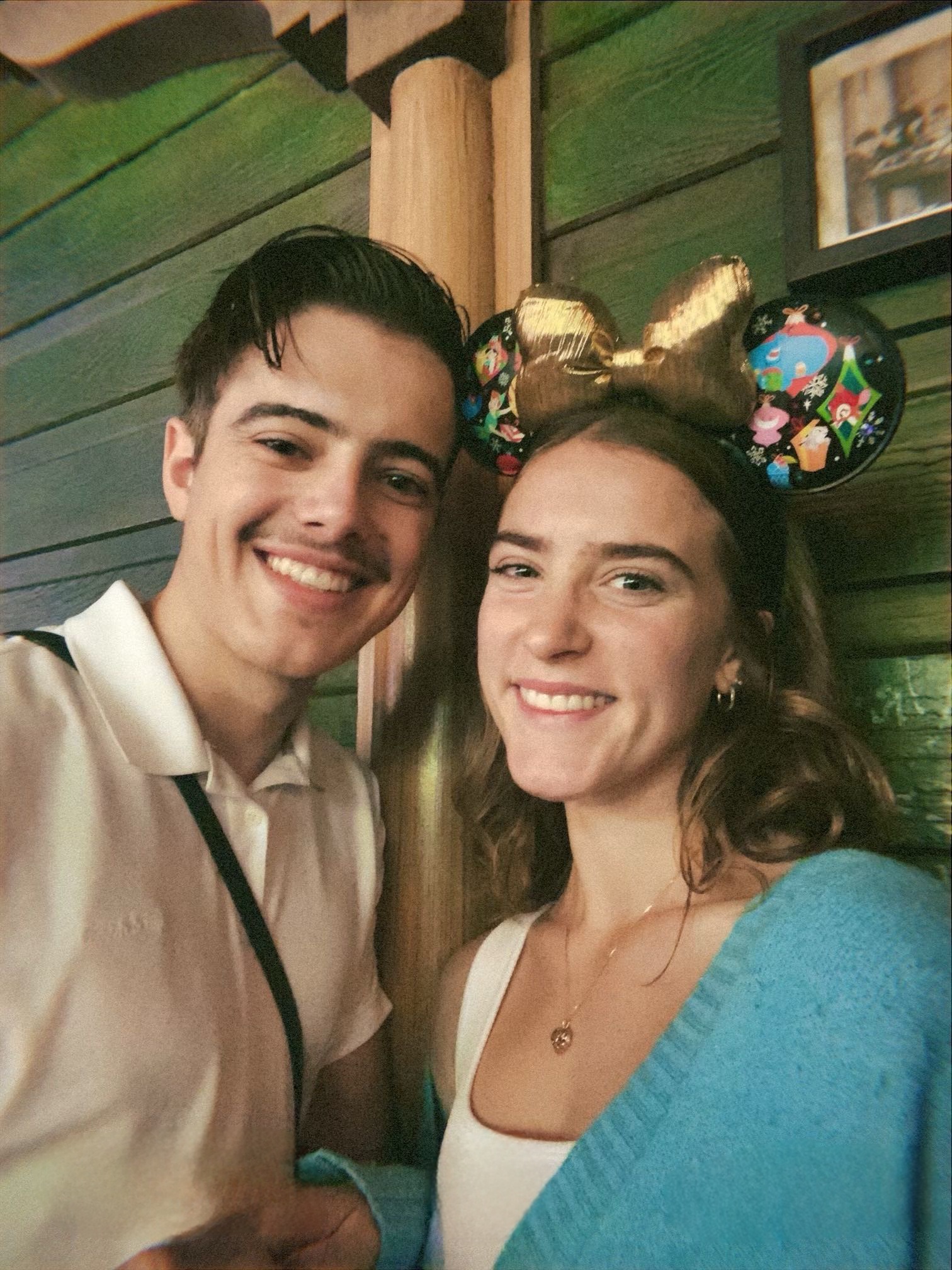 Portrait of Kadon and Ashley smiling together.